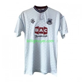 Billige Fotballdrakter West Ham United 1989-1990 Retro Bortedraktsett Kortermet